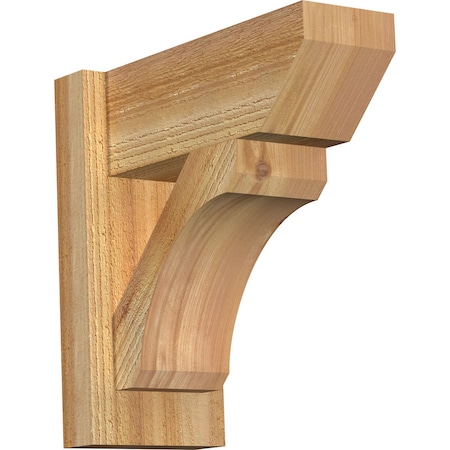 Ekena Millwork Legacy Slat Rough Sawn Outlooker, Western Red Cedar, 6"W x 14"D x 14"H OUT06X14X14LEC06RWR